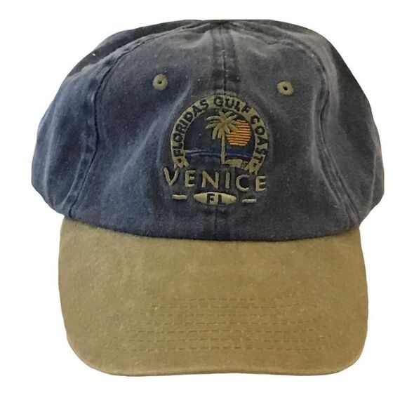 Venice Florida Denim Vintage Style Baseball Hat - Picture 1 of 11